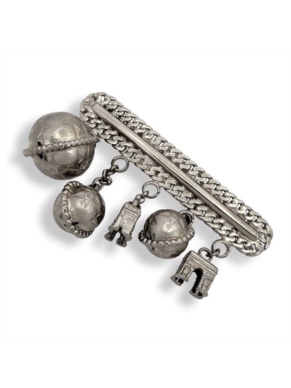 Celine Arc de Triomphe Star Ball Motif Brooch